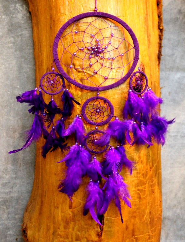 Dream catcher Purple 17cm x 39cm Stilus