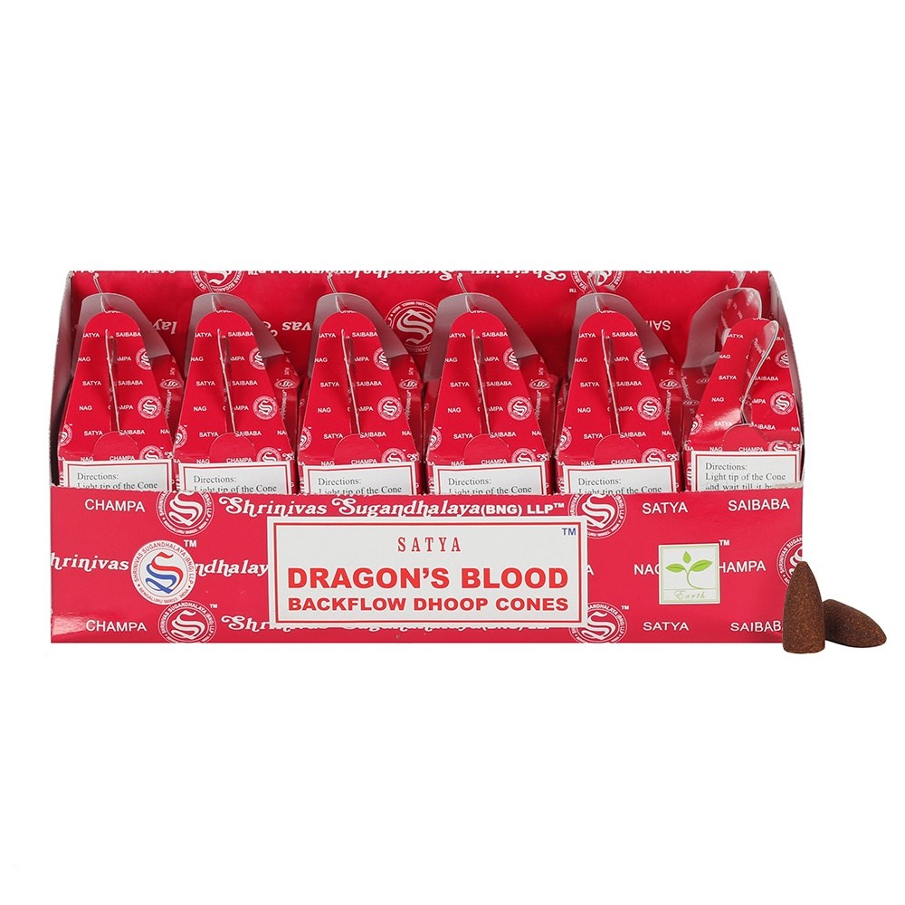 DRAGON'S BLOOD - Backflow Cones - Nag Champa - 6 x 24pk