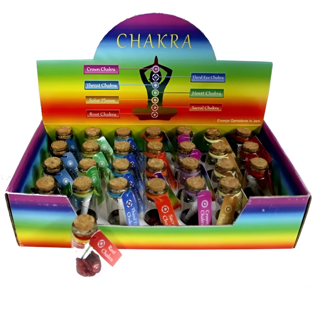 Chakra Stone Jar 28pc Display
