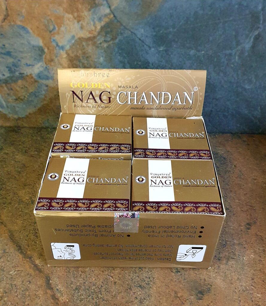 Nag Champa Gold - Chandan Cones - 12pack