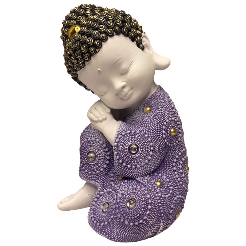 Purple and white monk 19cm