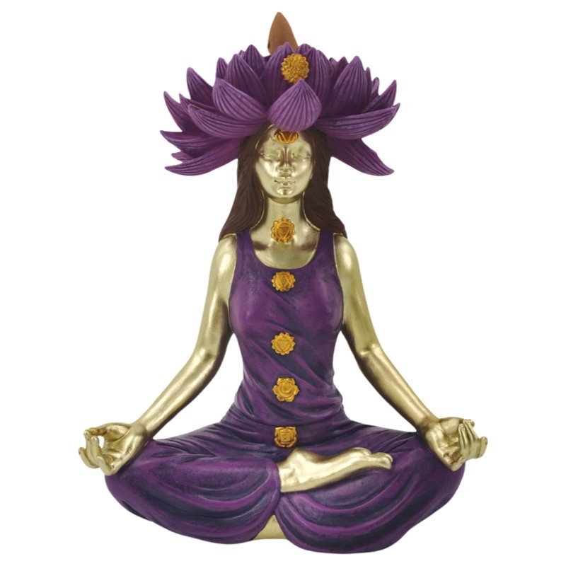 Chakras Backflow Cone Holder 21cm