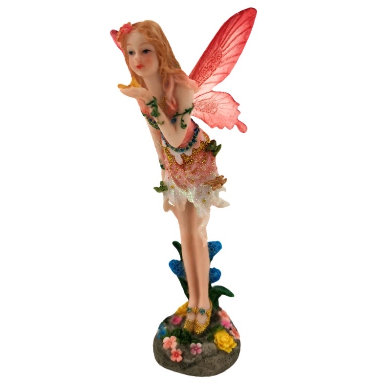 Fairy holding Butterfly 16cm