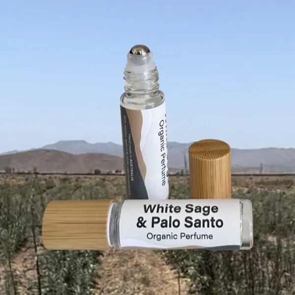 .Roll On White Sage & Palo Santo Organic Perfume - 10ml